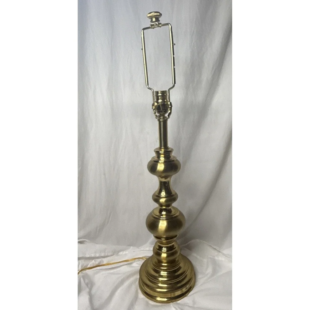 Vintage Stiffel Brass Table Lamp Baluster Urn Hollywood Regency MCM Heavy 29